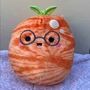 #56 squishmallow Adorable Orange Plush with Glasses